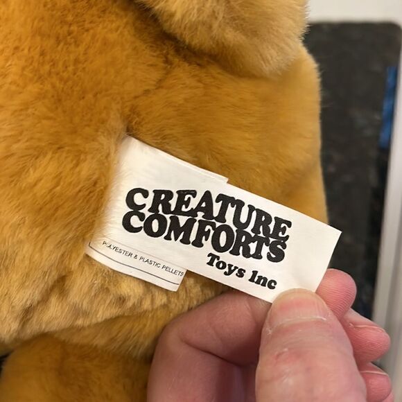 Creature Comforts Bear. Beautiful Tan Bear . Size 16.5” - Picture 8 of 9